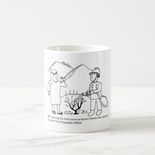 Moses och avfyrar förhindrande kommenderar kaffemugg (Center)