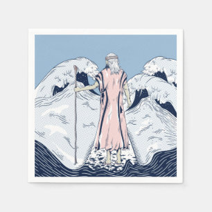 Moses och avresande hav pappersservett
