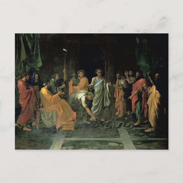 Moses och Brazen-byggnaden (olja på canvas) Vykort (Framsida)