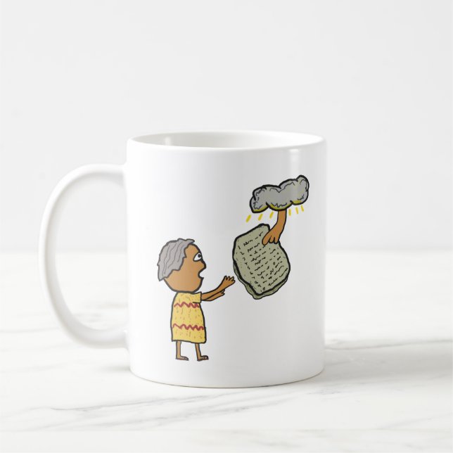 Moses och de tio budorden kaffemugg (Vänster)