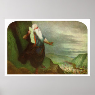 Moses och de tio budskapen, Vintage Religion Poster