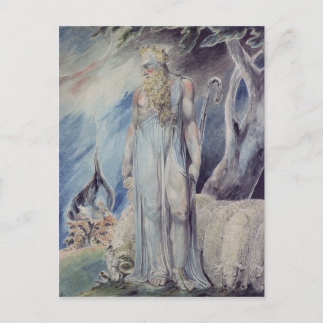 Moses och den brinna Bush Vykort (Framsida)