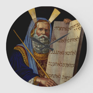Moses och förbundslagens tavlor konst stor klocka