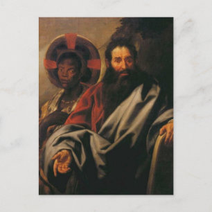 Moses och hans etiopiska fru av Jacob Jordaens Vykort