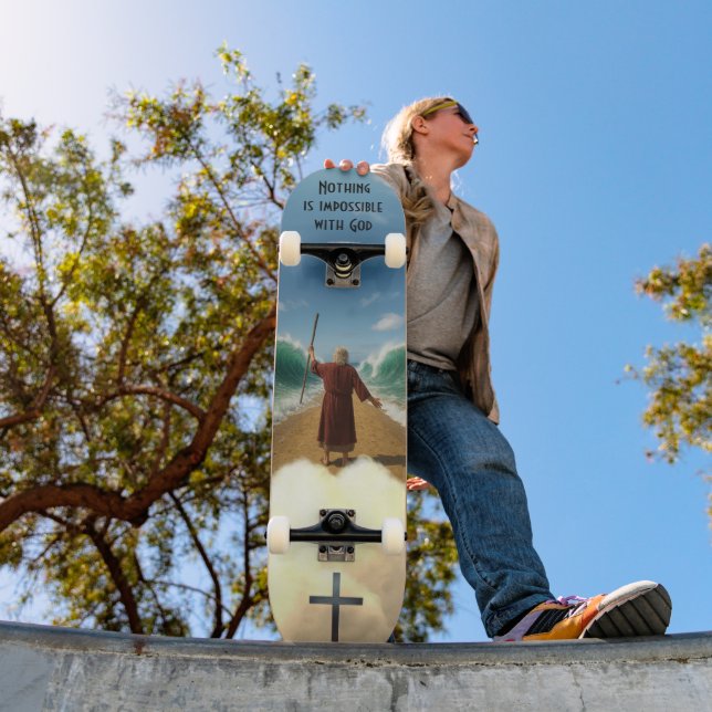 Moses och Röda havet Mini Skateboard Bräda 18,5 Cm (Utomhus 1)