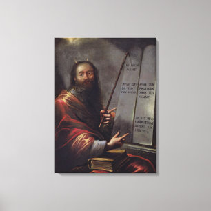 Moses och tabletsna av lagen canvastryck