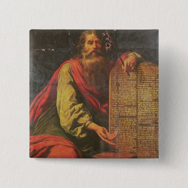 Moses och tabletsna av lagen knapp (Framsida)