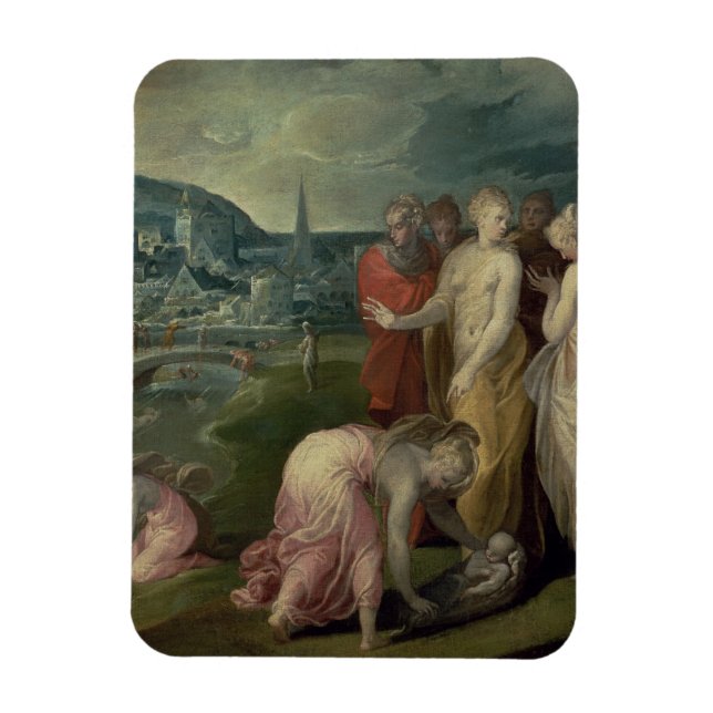 Moses (olja på kanvas) magnet (Vertikal)