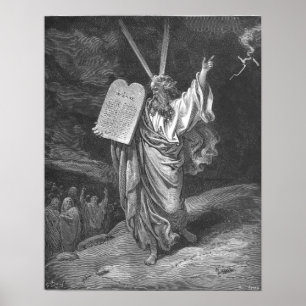Moses på Sinaiberget Poster