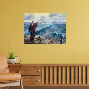 Moses parting Red Sea Poster