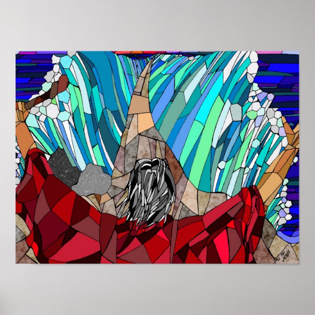 Moses Parting the Red Sea (16 x 12) Poster (Framsidan)