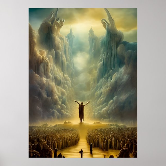 Moses parting vatten poster (Framsidan)