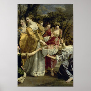 Moses räddade från Nilen, c.1630 Poster