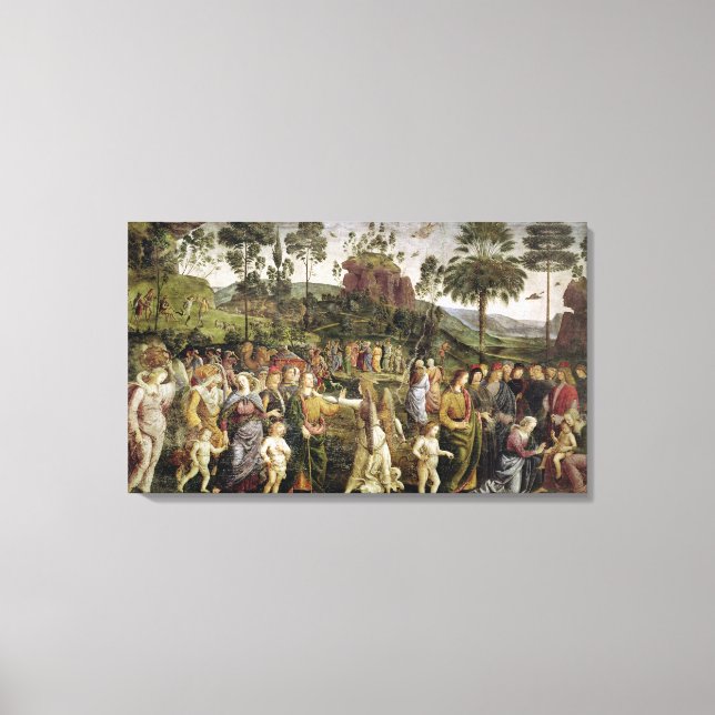 Moses resa, 1481-83 canvastryck (Framsida)