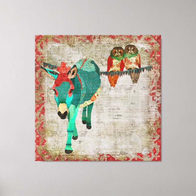 Moses Ruby Ro Uggla Art Canvas (Framsida)