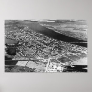 Moses sjön, WA-antenn beskådar av Town Poster