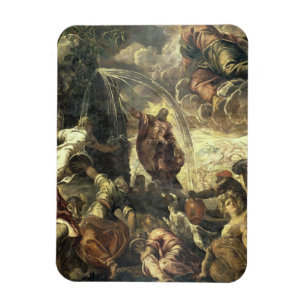 Moses slå vatten från stenen, 1575 magnet