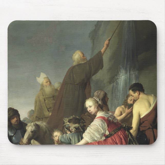 Moses slå vatten från stenen musmatta (Framsidan)