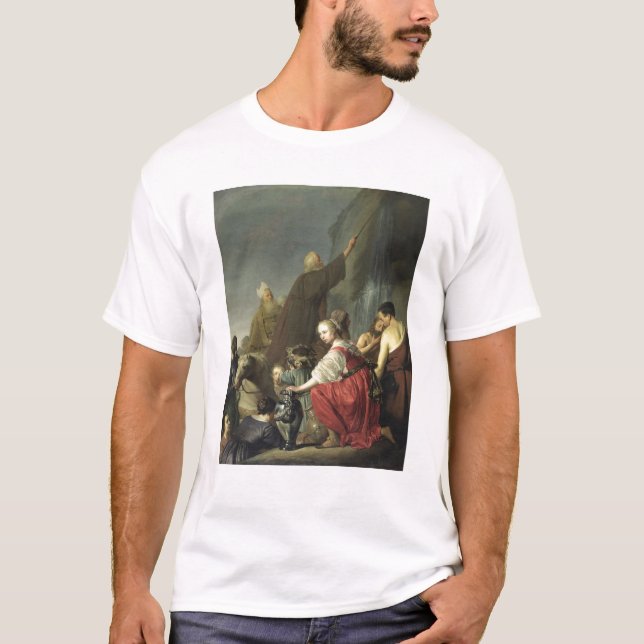 Moses slå vatten från stenen tee shirt (Framsida)