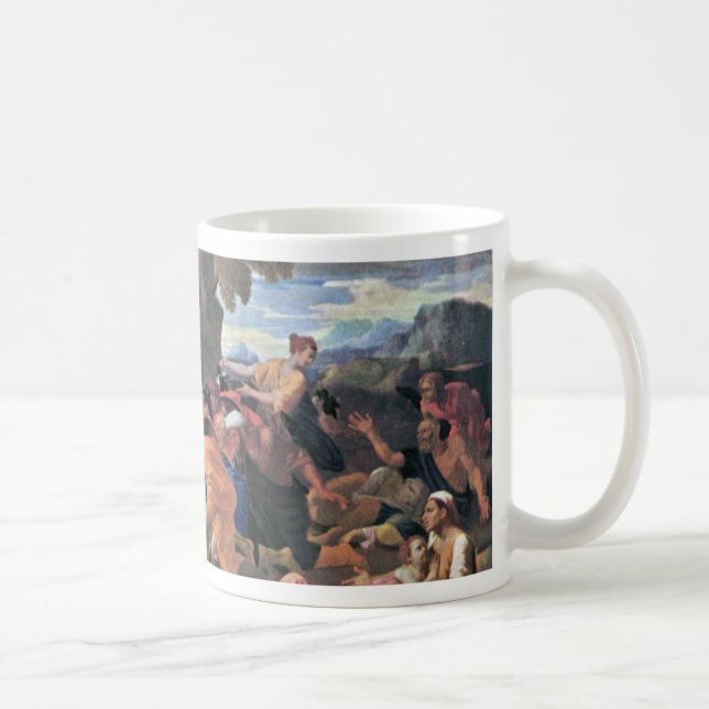 Moses slå vatten från stenen vid Poussin Kaffemugg (Höger)