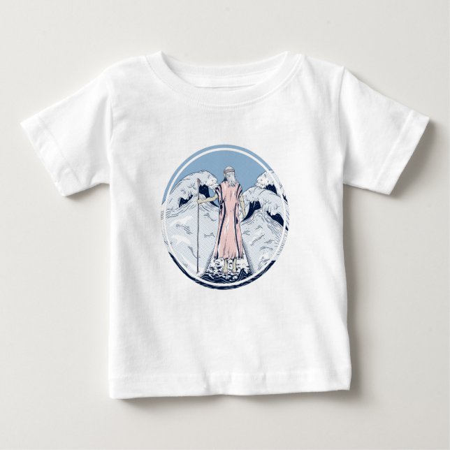 Moses som delar det röda havet t shirt (Framsida)