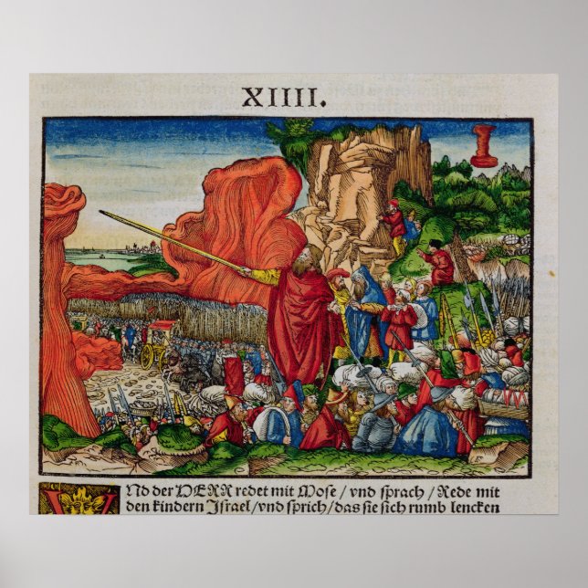 Moses som korsar Röda havet Poster (Framsidan)