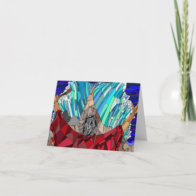 Moses som särar det röda havet kort (Framsida)