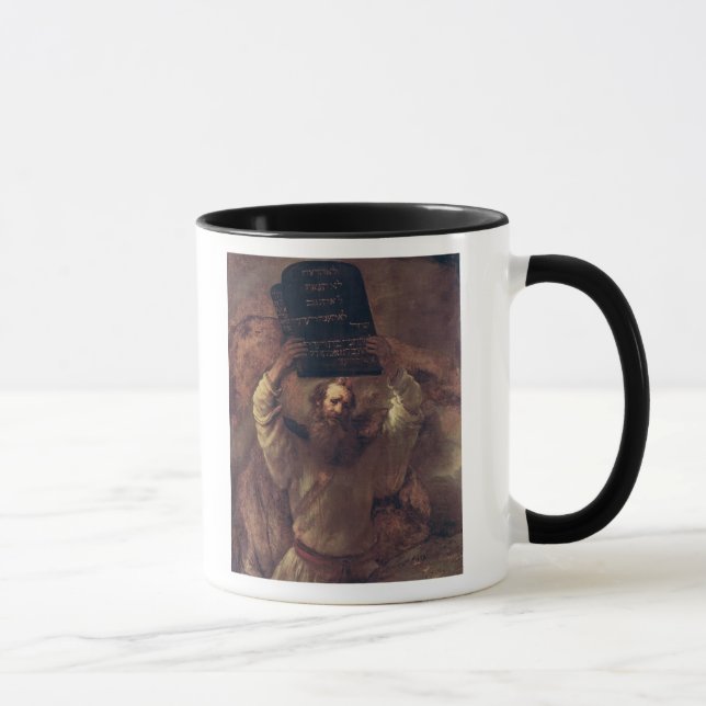 Moses som slår tabletsna av lagen, 1659 mugg (Höger)