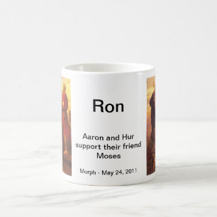 Moses stöttade vid Aaron och Hur Kaffemugg