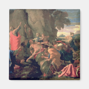 Moses Striking Vatten från Sten, 1649 Magnet