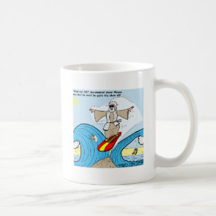 Moses Surf Funny Cartoon T-shirts Gåvor Samlarobje Kaffemugg