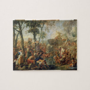Moses teckningvatten från stenen (olja på kanfas pussel