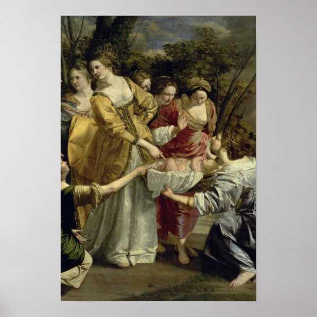 Moses undsatt från Nilen, 1630 Poster (Framsidan)