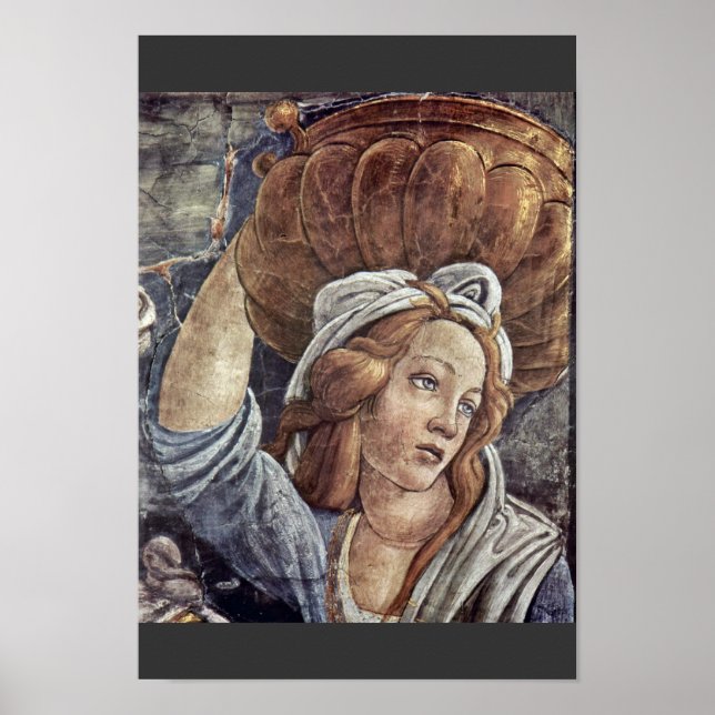 Moses ungdom, närmare bestämt av Botticelli Sandro Poster (Framsidan)