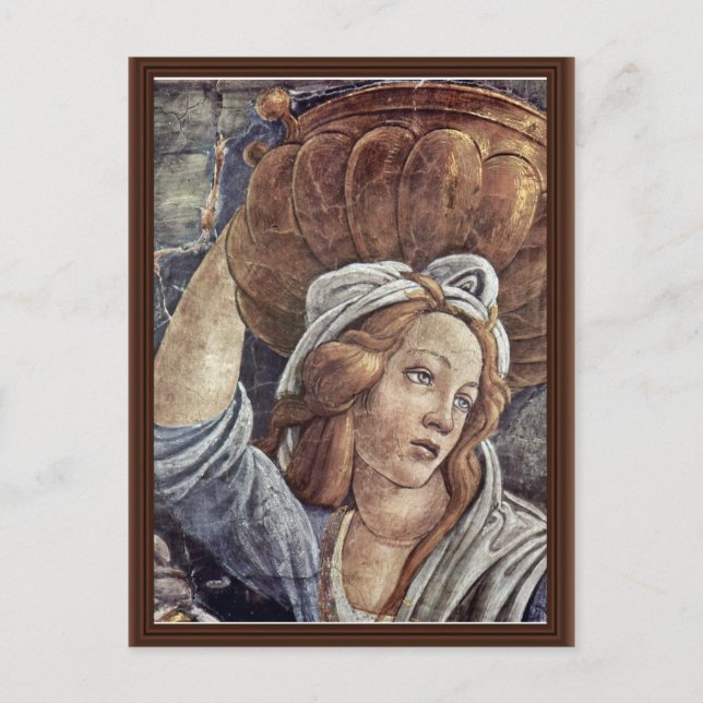 Moses ungdom, närmare bestämt av Botticelli Sandro Vykort (Framsida)