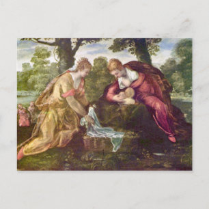 Moses upptäckt av Tintoretto Vykort