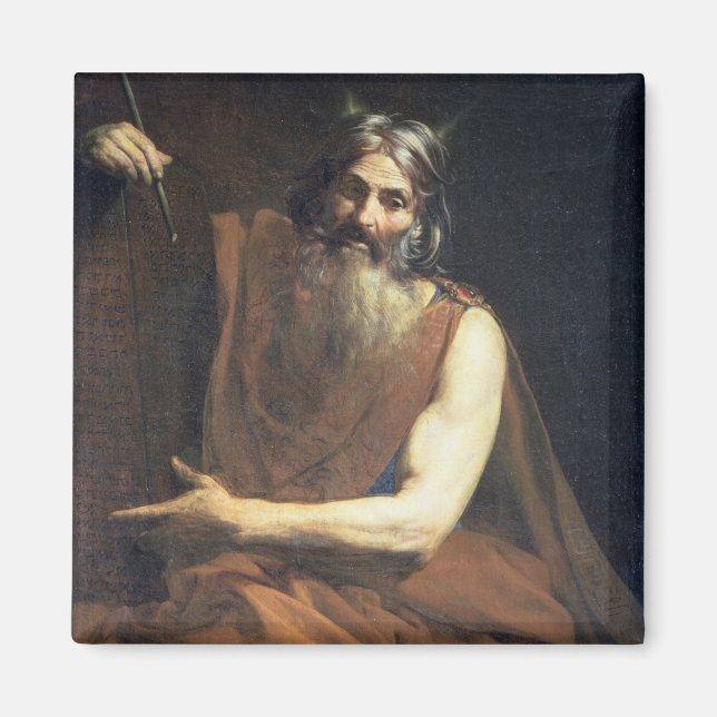 Moses with the Tablets of the Law, 1627-32 Magnet (Framsidan)
