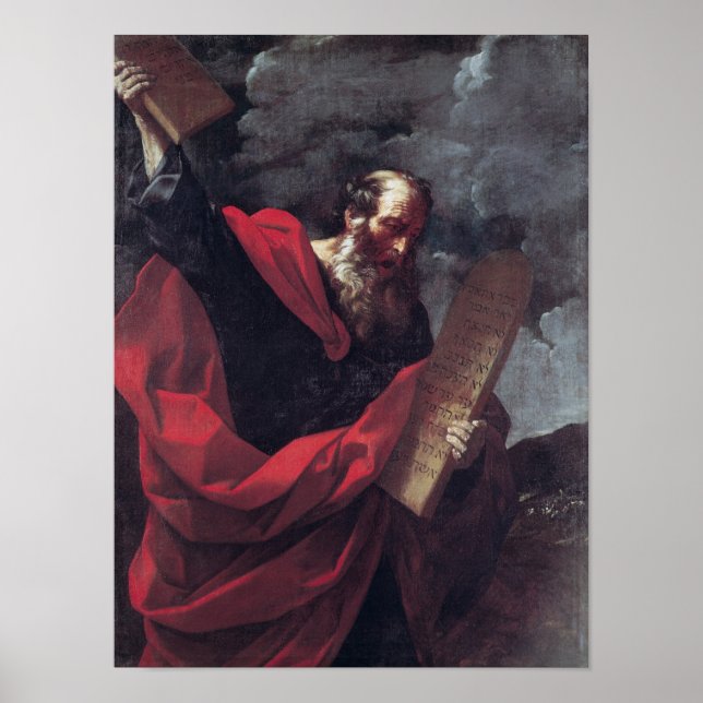 Moses with the Tablets of the Law Poster (Framsidan)