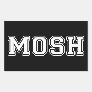 Mosh Rektangulärt Klistermärke