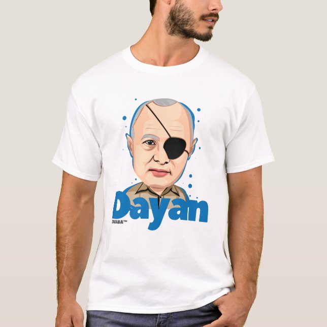 Moshe Dayan israelpolitikar T Shirt (Framsida)