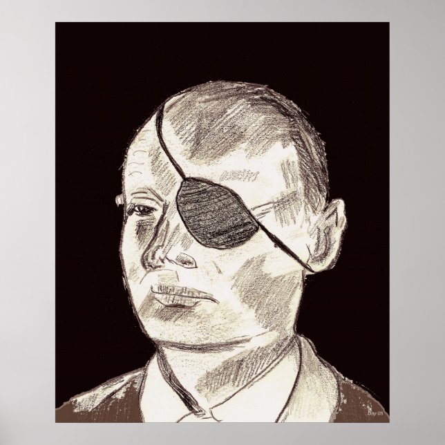 Moshe Dayan Poster (Framsidan)