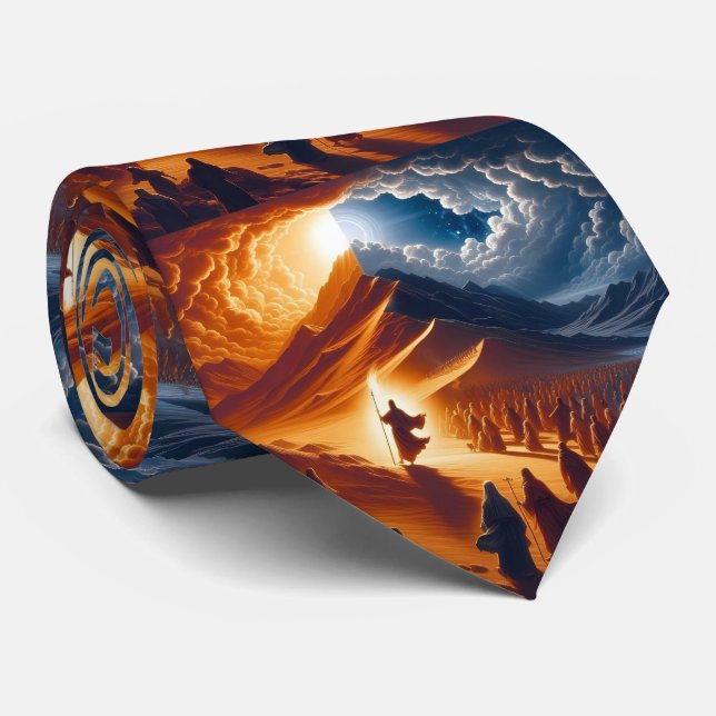 Moshe som tar emot Torah på Mount Sinai Slips (Rullad)