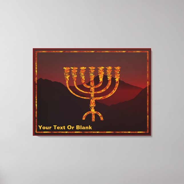 Moshe's Menorah Canvastryck (Framsida)