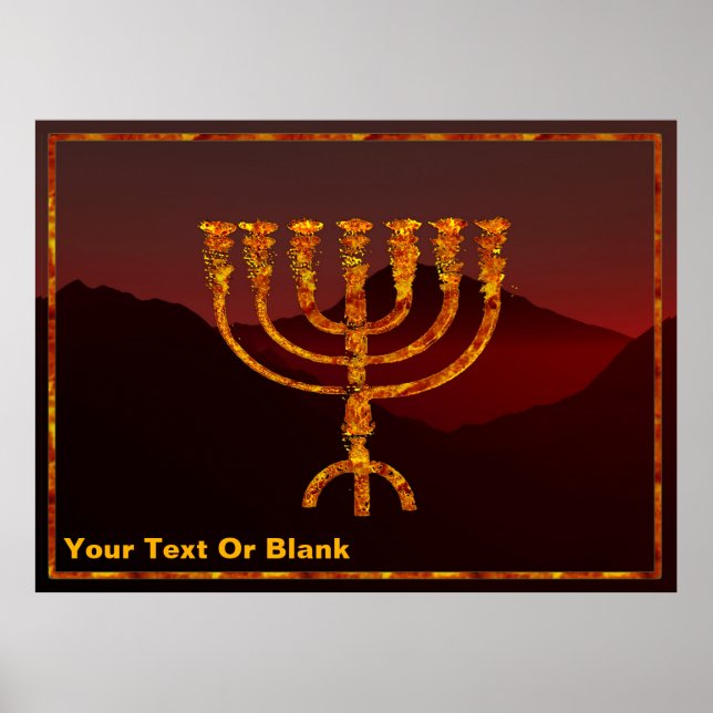 Moshe's Menorah Poster (Framsidan)