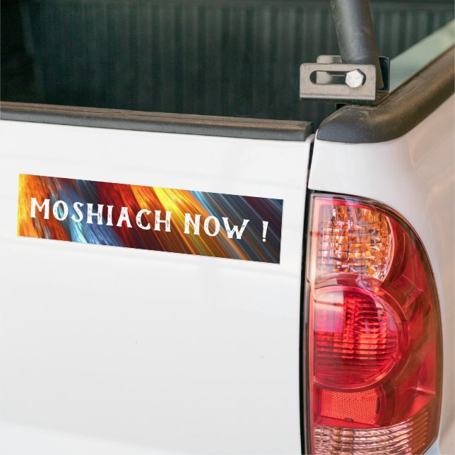 Moshiach Nu Färgglada Ljus Messianska  Bildekal (På lastbil)