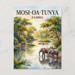 Mosi-oa-Tunya nationalpark Zambia Vykort