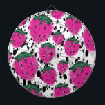 Mosiac Abstrakt Strawbär Terrazzo Mönster Darttavla<br><div class="desc">Designad av Dream Big Digital Design</div>