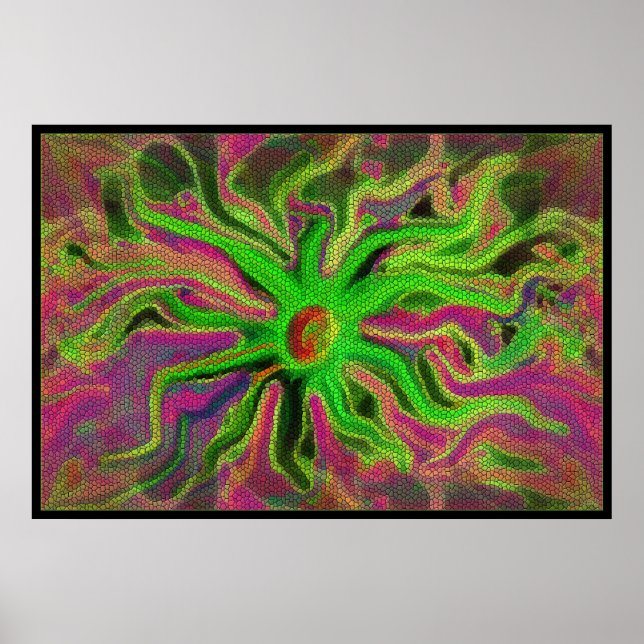 mosiakblomma poster (Framsidan)