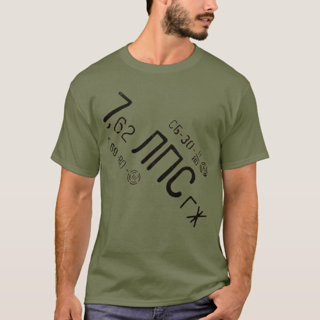 Mosin Nagant 7,62 SpamCan T-shirt (Framsida)