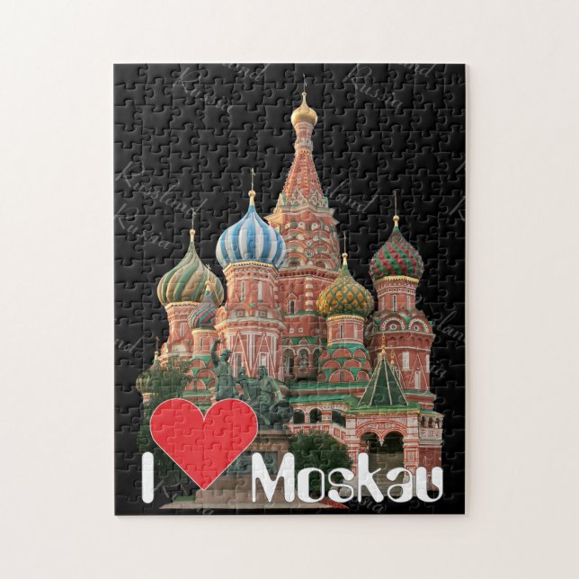 Moskau Russland Ryssland Puzzles Pussel (Vertikal)